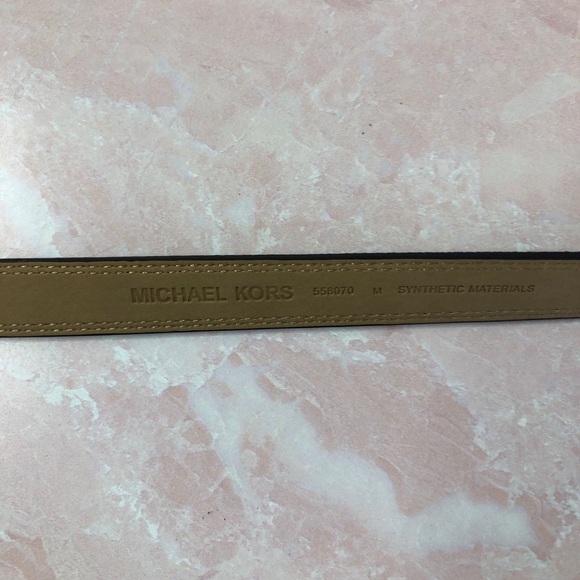 MICHAEL KORS NWT Black Logo Waist Belt Size M - Picture 4 of 5